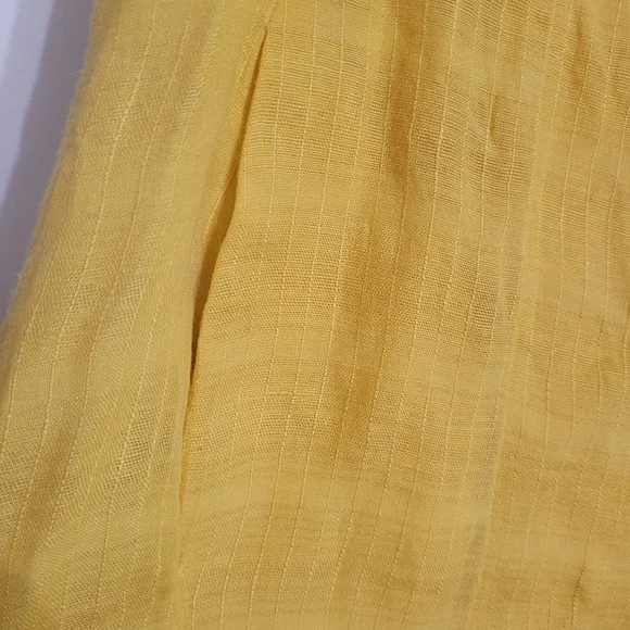 Eileen Fisher Lagenlook Linen Textured Midi Dress Lined Pockets Size M Minimal - Picture 5 of 9